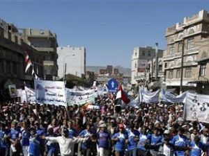 معارضو الرئيس اليمني علي عبد الله صالح في صنعاء 