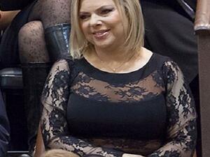 Sarah Netanyahu's dress, which had transparent lace exposing her arms, shoulders and stomach, has been criticized by both conservative and secular Israelis (Photo courtesy of Haaretz newspaper)