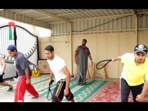 The creator of the comedy video is held in a maximum-security prison outside of Abu Dhabi (Screenshot, Courtesy of YouTube)