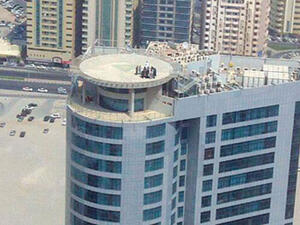 A young Arab woman was talked down from a Sharjah helipad where she was trying to end her life. (Image courtesy of Emirates 24/7)