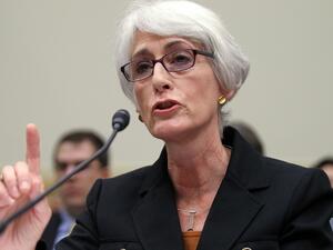 State Department official Wendy Sherman, shown testifying in 2011 before the House Foreign Affairs Committee, said the U.S. ability to enforce Iran sanctions “is being hampered significantly” by the shutdown.