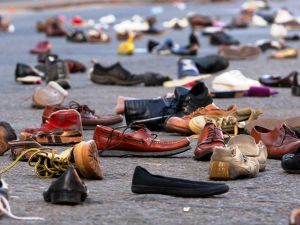 In the Middle East, showing the souls of your feet, or worse still underside of your shoes, is akin to spitting or giving someone the finger. A mark of utter disrespect. It is to say in old English speak, I bite my thumb at thee.