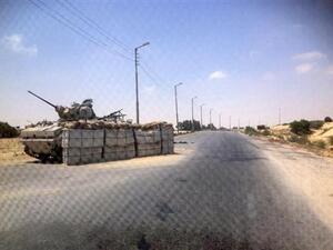 نقطة تفتيش للجيش المصري في سيناء