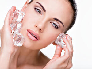  مكعب من الثلج ...لنضارة الوجه وحيويته