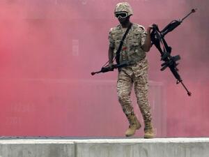 Ninety-six Palestinians were released in Jerusalem Friday, part of nearly 600 who have been detained since the start of the conflict. (AFP/File)