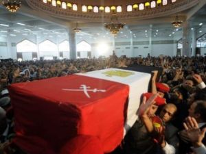 تشييع اللواء عمر سليمان في القاهرة  