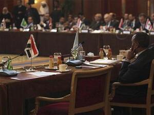 مقعد سوريا الشاغر خلال اجتماع وزراء خارجية دول الجامعة العربية بالقاهر
