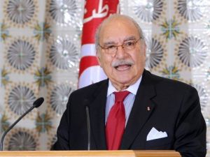 الرئيس التونسي الموقت فؤاد المبزع  
