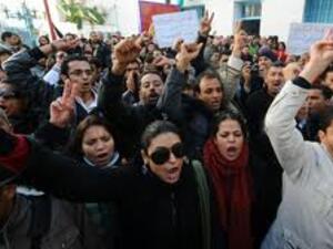 Tunisians have taken to the streets on several occasions in protest of the lack of jobs in the country (Courtesy of BBC)