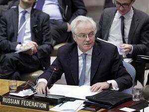 السفير الروسي بالامم المتحدة فيتالي تشوركين
