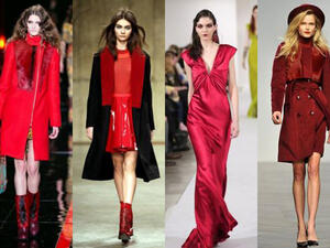 تناغم جميل باللون الأحمر الناري تناسب أجواء الشتاء