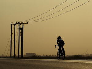 Photo of a woman cycling used for illustrative purposes (Getty)