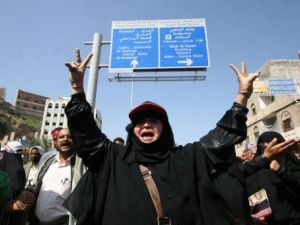 متظاهرات في صنعاء