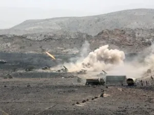 مشهد من المعارك في جنوب اليمن