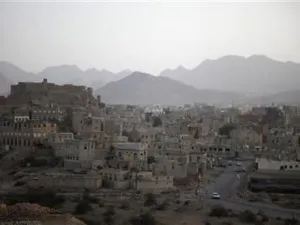 صورة لبلدة رداع التي استولت عليها القاعدة جنوب غربي صنعا
