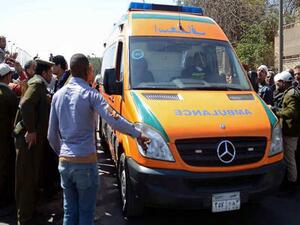 دُفع بـ 15 سيارة إسعاف مجهزة، نقلت جميع المصابين إلى مستشفى المنيا العام (حكومي)  