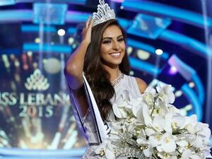Lebanon crowned Valerie Abou Chacra Miss Lebanon 2015 on Monday night. (The Daily Star)