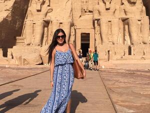 Miss Mexico having a fab time in Egypt. (Facebook)