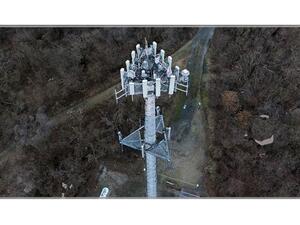 Antenna identification using reality model of Telstra mobile tower. 