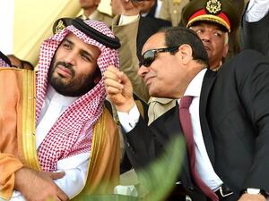 The two countries agreed to activate a $10 billion investment fund late on Sunday during a visit to Cairo by Saudi Crown Prince Mohammed bin Salman. (AFP)