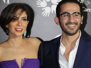 دنيا سمير غانم تحتفل بعيد ميلاد منى زكي وأحمد حلمي
