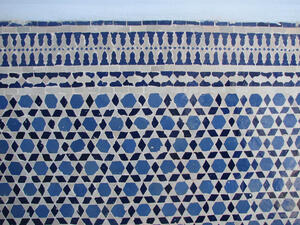 Tiles adorn a synagogue in Marrakech, Morocco.  Mimouna, celebrated after sundown on the last day of Passover, is a tradition cherished by Moroccan Jews. (Flickr Creative Commons)
