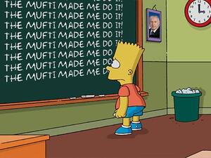 The Simpsons makes fun of Bibi Netanyahu after the Israeli PM sparked uproar by suggesting that former Palestinian Grand Mufti persuaded Adolf Hitler to exterminate the Jews. (Make Me Feed)
