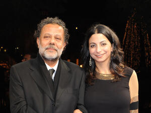 Director Nasri Hajjaj in Cannes this week. (electronicintifada.net)