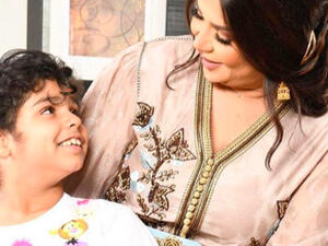 Nawal Al Kuwaitiya had her daughter Hanin at a relatively old age with her husband director Meshaal Al Arouj (Source: nawaalq8 - Instagram)