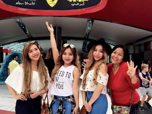The Filipina girl group put on a successful show in the Emirati city. (Facebook)
