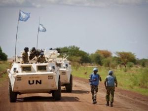 دورية لقوة حفظ السلام الدولية في ابيي 
