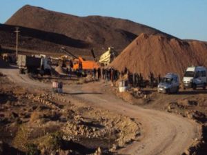 المنجم اصبح مهجورا بعد مواجهات بين الجيش الكونغولي والميليشيا