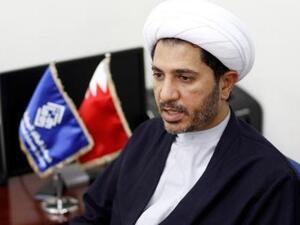 الشيخ علي سلمان الأمين العام لجمعية الوفاق المعارضة المحظورة حاليا
