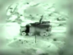 صورة من شريط فيديو من الجيش الإسرائيلي عن العملية العسكرية في سوريا

