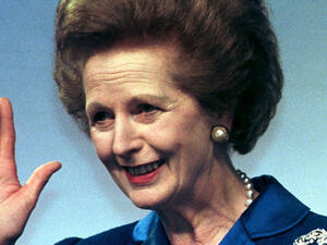 رئيسة الوزراء البريطانية السابقة مارغريت تاتشر 