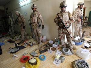 مصادرة مواد متفجرة 