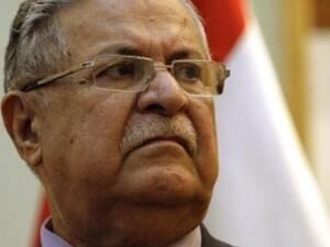 الرئيس العراقي المنتهية ولايته جلال طالباني