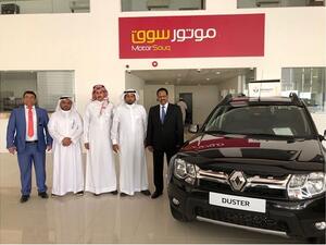 During the visit to Motor Souq Showrooms in Jeddah.