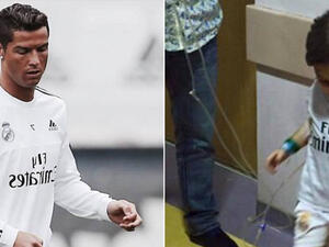 بعد دعم المشاهير العرب هل يقابل "الطفل حيدر" اللاعب "كريستيانو رونالدو"؟!