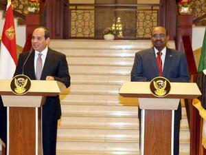 الرئيسان خلال مؤتمر صحفي بالخرطوم
