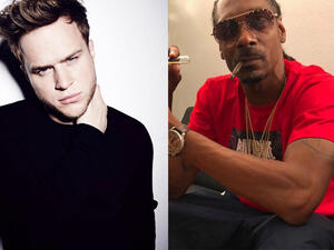 Olly Murs is to team up with Snoop Dogg for a new single(Source: ollymurs, snoopdogg / Instagram ) 
