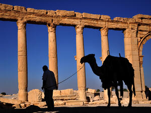 In addition to selling artifacts from locations they take over, Daesh has made a practice of destroying historic buildings and sculptures it deems unIslamic. (File photo)