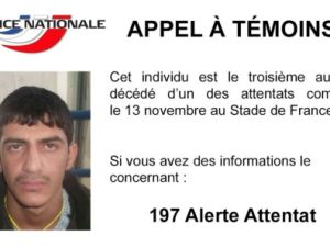 الشرطة الفرنسية تنشر صورة الانتحاري الثالث في استاد باريس
