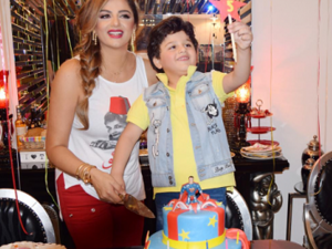 باسكال مشعلاني تحتفل بعيد ميلاد ابنها