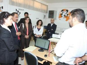 إحدى المختبرات في منطقة الموقر