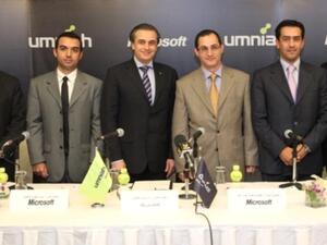 Executives from both companies during the signing