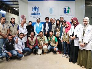 The visit aimed to get a closer view of the efforts undertaken by the UAE to alleviate the suffering of Syrian refugees. 