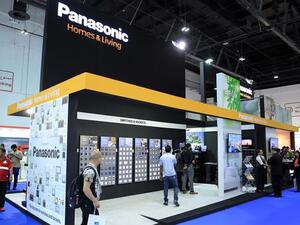 Panasonic stand at the Middle East Electricity (MEE) 2016