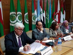 خلال مشاركة مجموعة طلال أبوغزالة في الاجتماع الرابع للجنة التنسيق العليا للعقد العربي لمحو الأمية