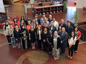 تضمن برنامج التدريب موضوعات ذات طبيعة أكاديمية وبحثية وإدارية لما تقوم به مؤسسات التعليم العالي داخل الولايات المتحدة. 